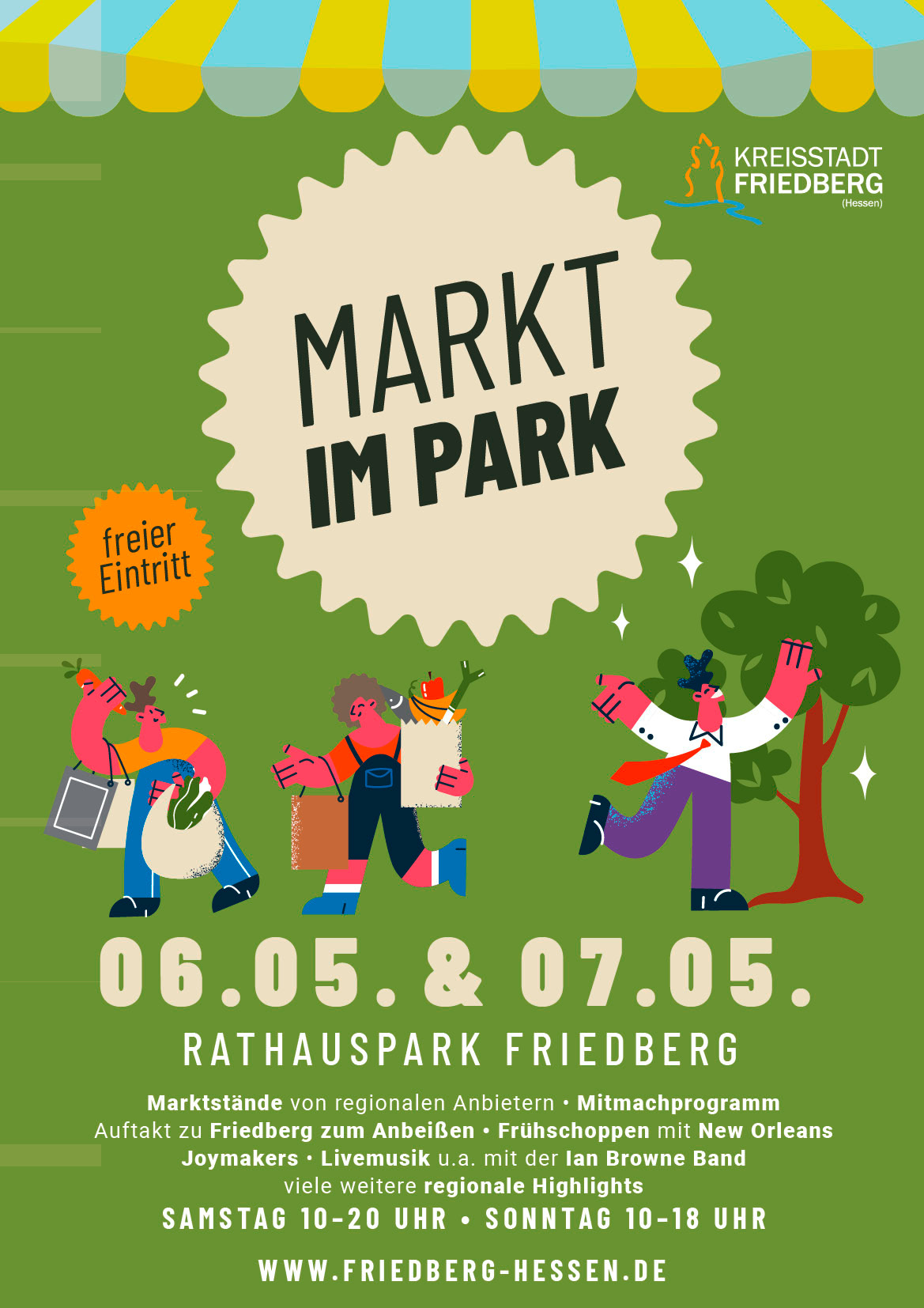 Markt im Park Plakat
